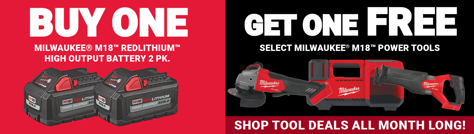 Milwaukee BOGO July 2026  Header